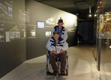 Des vétérans américains au Musée Guerre & Paix en Ardennes